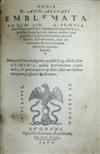 EMBLEM & FABLE BOOKS  ALCIATI, ANDREA. Omnia . . . emblemata.  1566